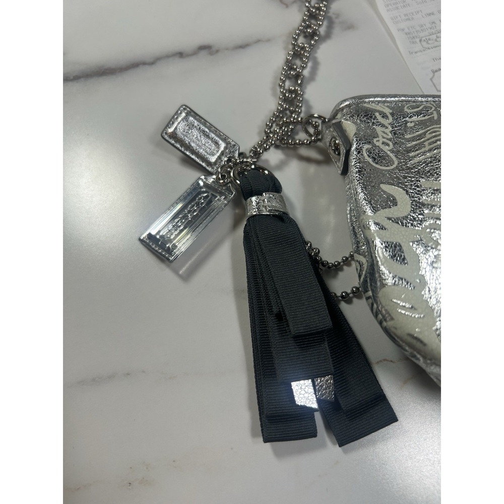 Coach Storypatch Limited Edition Silver Bag New With Tags - Picture 2 of 9
